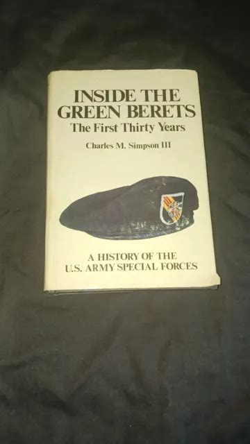 Inside The Green Berets The First 30 Years Book 1983 Us Army Special