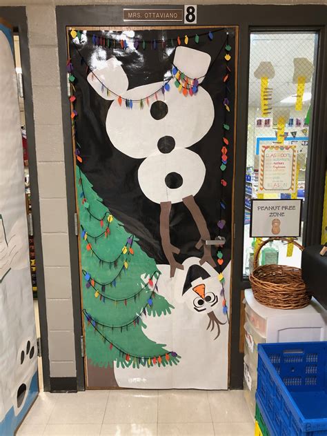 Snowman Olaf Door Decoration School Door Decorations Door