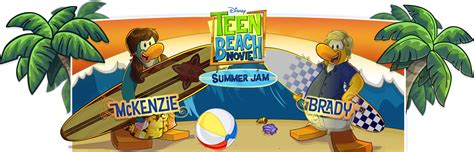 club penguin teen beach movie summer jam party 2013 sneak peeks roundup