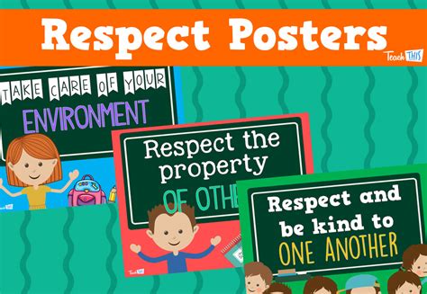 Respect Classroom Posters Printable Teacher Resources For Teachers