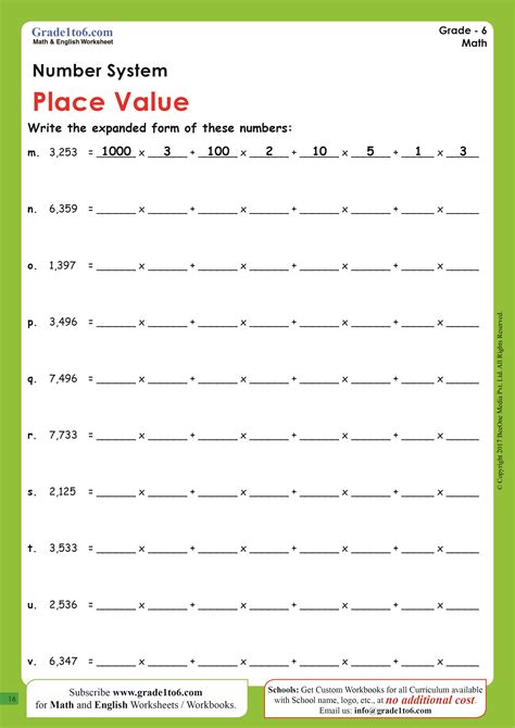 Grade 1 Place Value Worksheet 2 Digit Numbers In Expanded Form K5