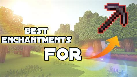 Best Enchantments For Your Pickaxeminecraft Youtube