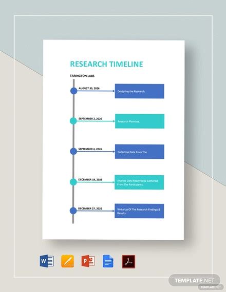 Research Timeline Template 11 Word Pdf Document Downloads