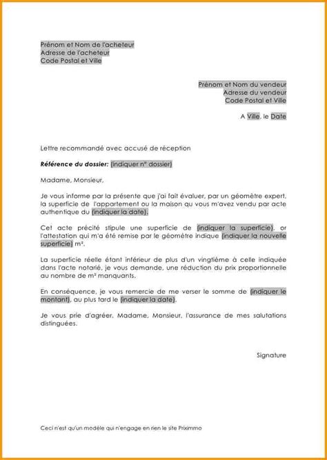 Exemple Lettre Modele De Lettre Type