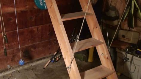 Counterbalanced Ship Ladder For Attic Youtube
