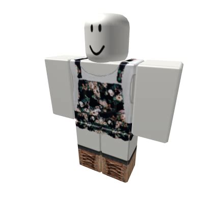 Outfits are available in a tab on the character page on the website. Cute Floral Overalls Outfit - Roblox