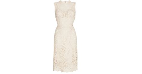 Dolce Gabbana Nude Sleeveless Lace Dress 3 295 Wedding Dresses