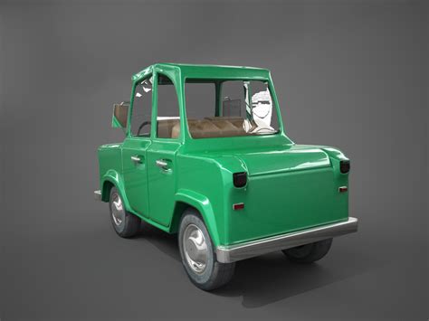 Cartoon Toon Car 3d Model