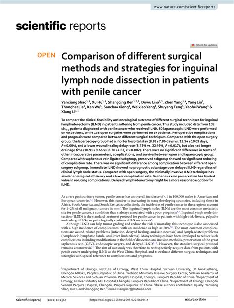 Pdf Comparison Of Different Surgical Methods And Strategies For