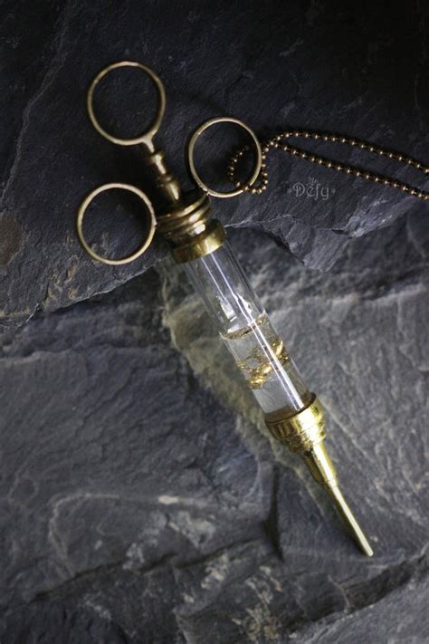 Syringe With Small Ant Necklace By Defy Original Design Handmade