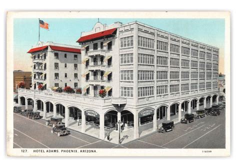 Phoenix Arizona Hotel Adams Postales Vintage 🗺 📷 🎠 Enviar