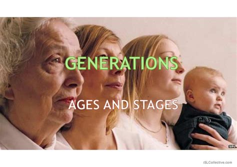 Generations Ages And Stages Of Life English Esl Powerpoints