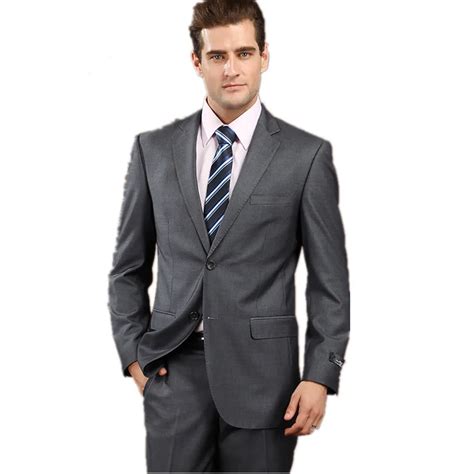 The 2015 Mens Dress Suit Mens Business Casual Suit And Dark Grey Best