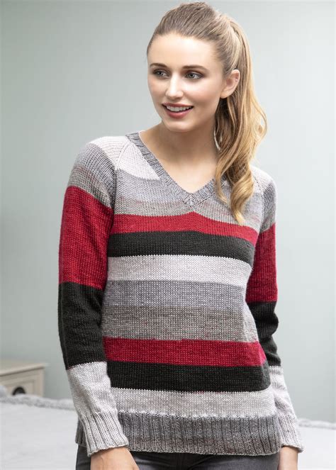 Stripes pattern knitted waistband knit ribs welts, cuffs, neck bands ,for t shirts, jackets, dresses & crafts. Courier Pullover in 2020 | Knitting patterns, Sweater ...