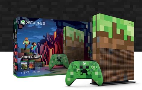 Xbox One S Minecraft Limited Edition Bundle Arrives 1tb Console
