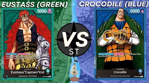 One Piece Tcg Eustass Kid Green Vs Crocodile Blue Starter Deck