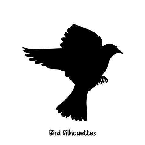 Bird Silhouettes Stencils Printable Free Crow Silhouette Silhouette
