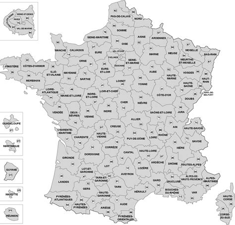 Cartes de france, cartes et informations des régions. Carte France départements - Arts et Voyages
