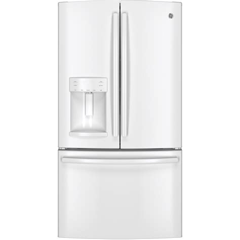 GE 27 7 Cu Ft French Door Refrigerator With Dual Ice Maker White