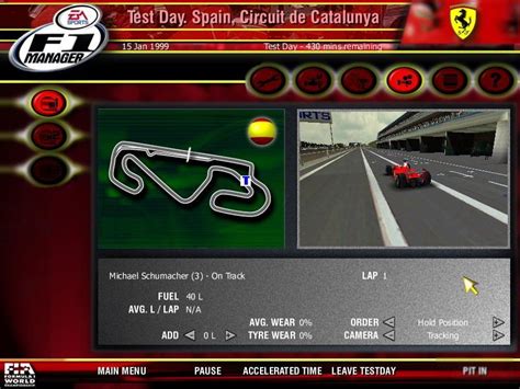 The game licensed all national teams, drivers and tracks of the season. F1 Manager 2000 Download (2000 Sports Game)