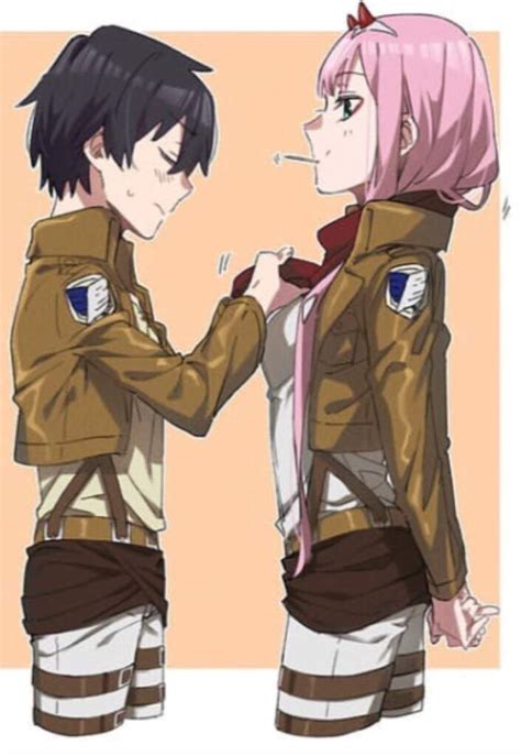 Crossover Time Ditf X Aot Darling In The Franxx Official Amino