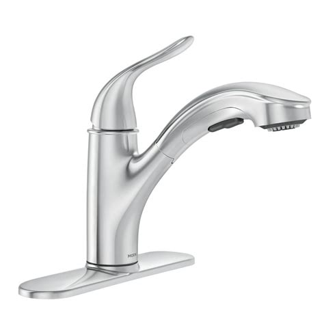 Moen 100429 single handle faucet adapter kit. MOEN Brecklyn Single-Handle Pull-Out Sprayer Kitchen ...