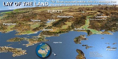 Map Of Seven Churches Of Revelation Bible