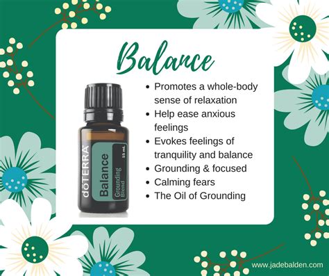 Balance Grounding Essential Oil Blend Jade Balden