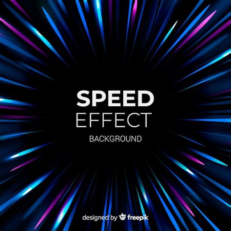 Free Vector Speed Effect Background