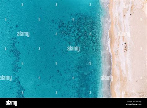 aerial view showcases a breathtaking beach paradise, inviting viewers