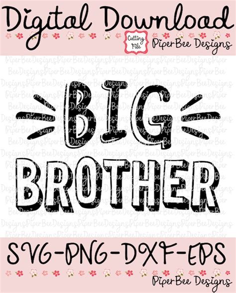 Get Free Big Brother Svg Pictures Free SVG files | Silhouette and