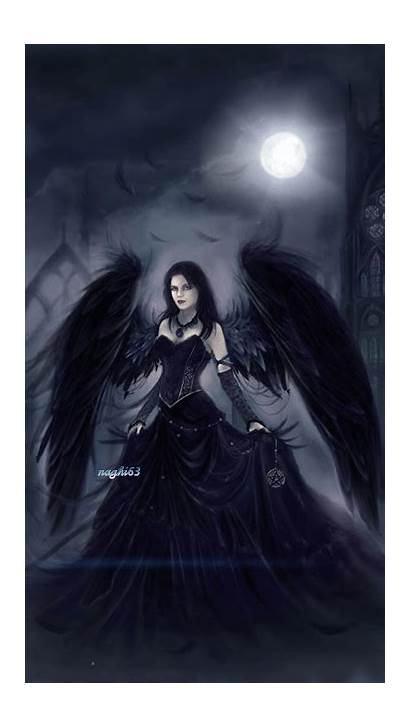 Angel Dark Fallen Gothic Gifs Angels Fantasy