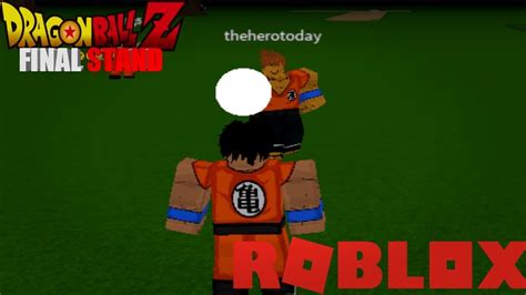 Playing Dragon Ball Z Final Stand Roblox Youtube