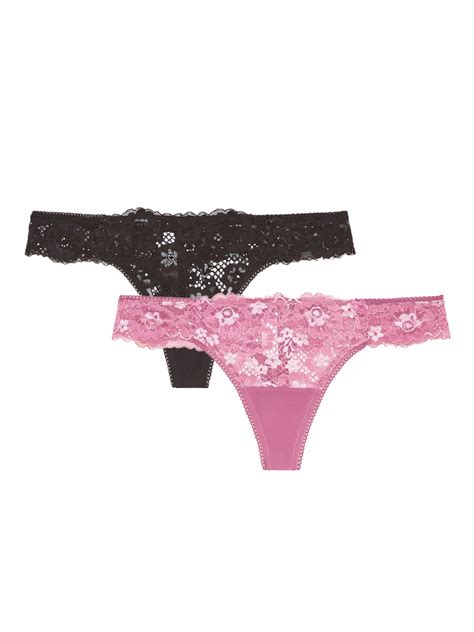 Adored By Adore Me Womens Chelsey Payal Thong Underwear 2 Pack