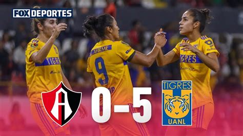 Atlas 0 5 Tigres HIGHLIGHTS Liga MX Femenil 4tos De Final Ida