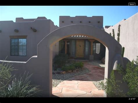 Close Up Of Santa Fe Style Home In West Valley Az Santa Fe Style