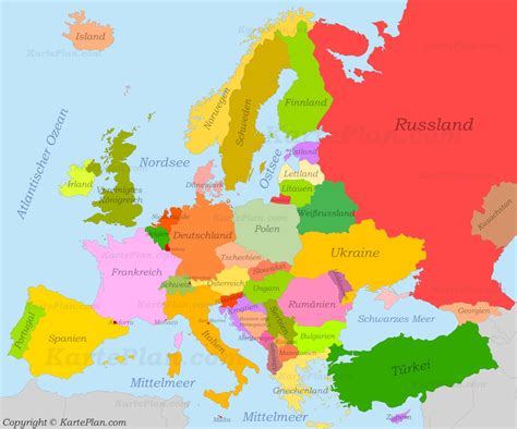 Europakarte Politisch Europakarte Politisch
