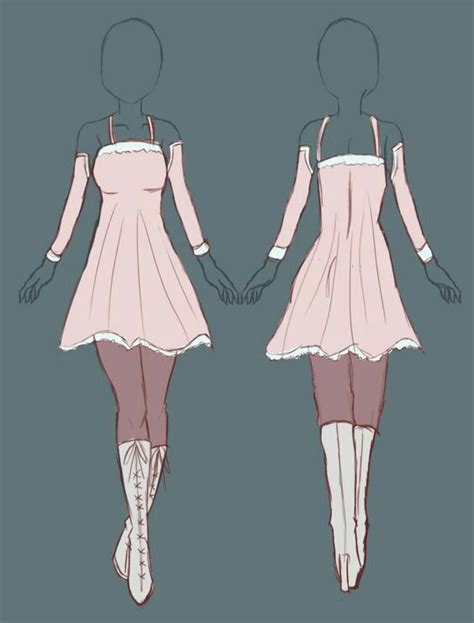 Pin By Ash On Anime Ideas For Drawing Anime Dress Dress Sketches