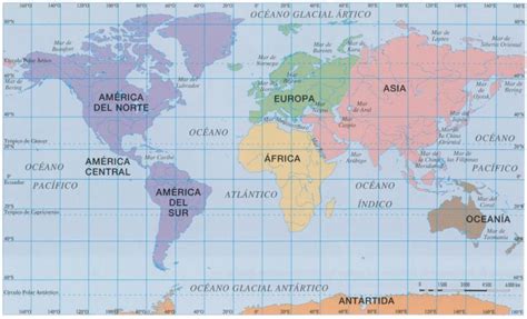 Top Imagen Planisferio Con Nombres Y Coordenadas Viaterra Mx