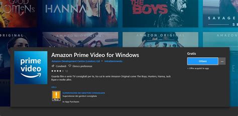 Amazon Prime Video Arriva Lapp Su Desktop Per Windows 10