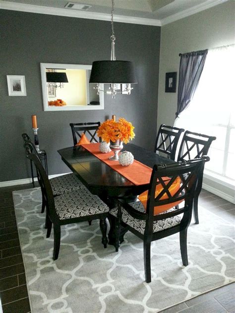 Celebrate being together in the room that is the heart of what home is about. 70 Comfy Dining Room Rug Decor Inspiration | Grey dining room, Black dining room, Dinning room decor
