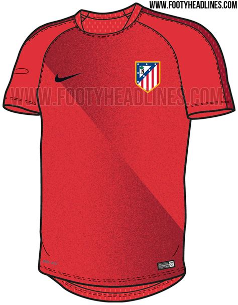 Manufactured by nike, the new shirt has five white and five red stripes on the front. Atlético Madrid 15-16 Pre-Match + Training Kits Released ...