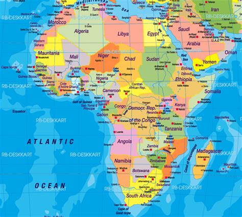 Africa Political Map 1 •