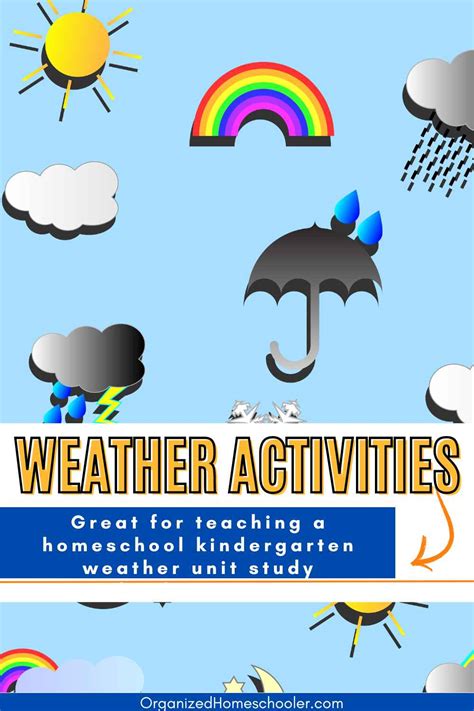 Activities For Weather Lesson Plans For Kindergarten The Organized