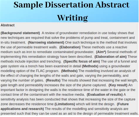 Dissertation Abstract Writing Explained