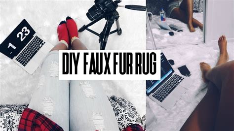 After a few days of rest, relaxation, eating food i shouldn't, and spending time with my family, i finally headed back to the condo this weekend to continue the work … DIY FAUX FUR RUG | EASIEST EVER ! - YouTube