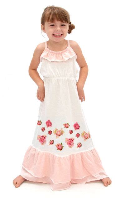 Organic Maxi Dress Roses Kids Maxi Dresses