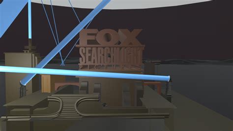 Fox Searchlight Pictures Logo 1995 Cgi Remake V4 3d Model By
