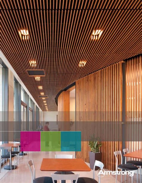The wood ceiling panels and tiles are compatible with armstrong's ceiling grid system, making installation very easy as well as allowing access to the plenum for hvac and electrical maintenance. Ceiling Wall SyStem S WOODWORKS Grille - Armstrong World ...