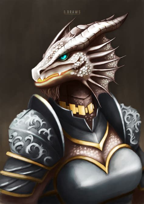 Crystal Dragonborn In Fantasy Character Design Dragon Born Anthro Dragon